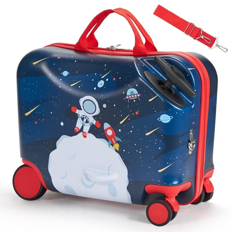 Kids Ride On Suitcase Scooter - 18인치 경량 어린이용 스쿠터 캐리어 (바퀴
