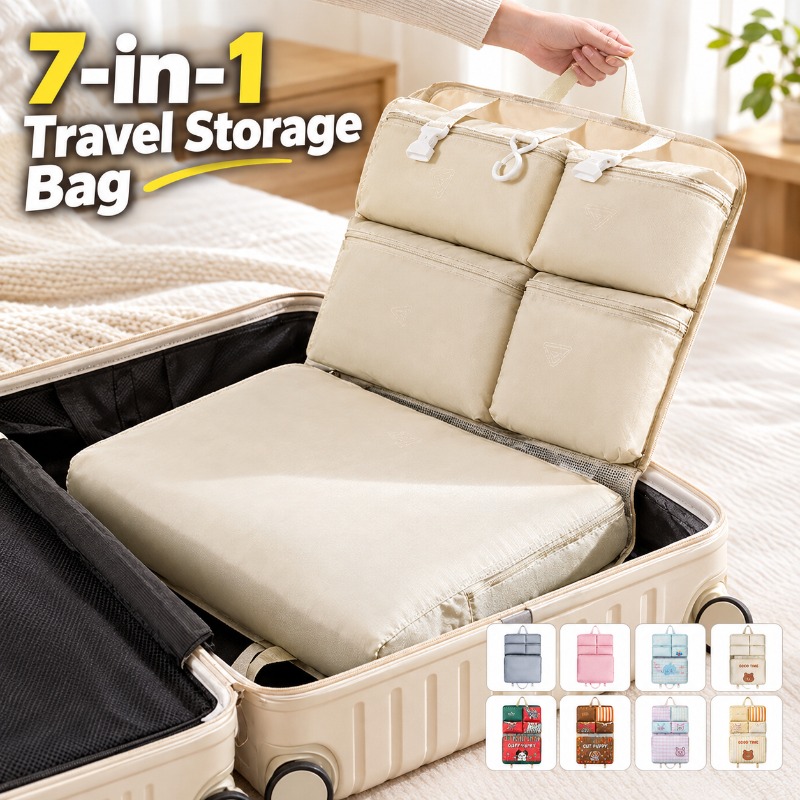 Luggage - 7가지 기능이 있는 여행용 수납 가방,