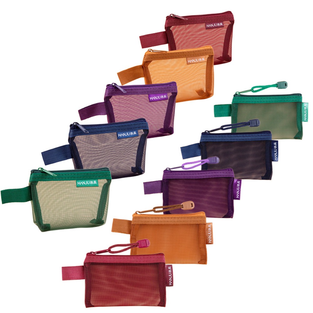 Cosmetic Bags - 휴대용 메시 소재 여행용 파우치, 미니