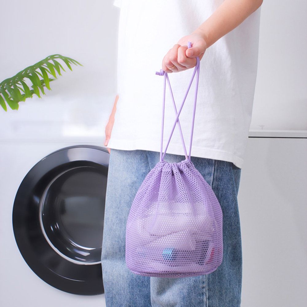 세련된 색상의 화장품 파우치, 드로스트링이 달린 메시  - Cosmetic Bags 리뷰 및 가격