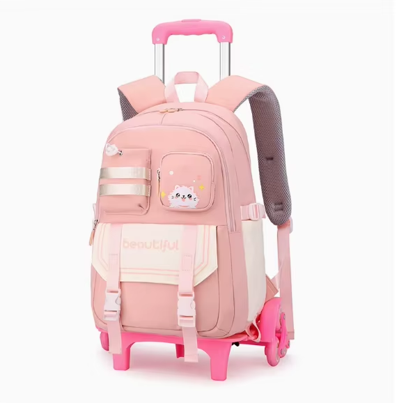 어린이 학교용 롤링 백팩 십대 소녀용 여행용 트롤리 가 - Foldable Rolling Luggage Bag 리뷰 및 가격