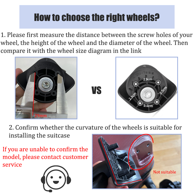 W023 수하물 바퀴 수리 키트 다방향 캐스터 360용 - Silent Replacement Luggage Wheels 리뷰 및 가격